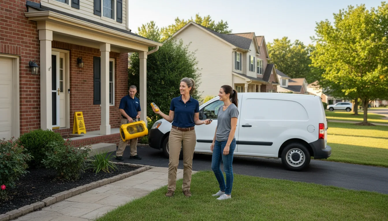 Residential water damage restoration in Sherwood, ND